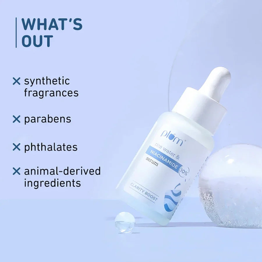 Plum 10% Niacinamide Face Serum With Rice Water 30ml