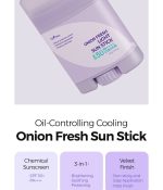 ISNTREE ONION FRESH LIGHT SUN STICK SPF 50+ PA++++ 22G - Image 3
