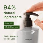 simplyO Biotin Shampoo for Hair Loss Green Breeze 500ml